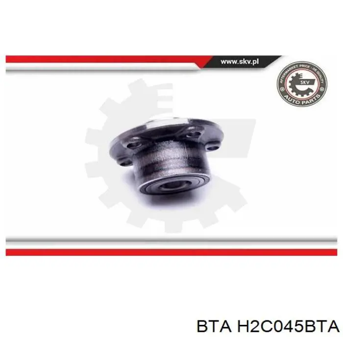 H2C045BTA BTA Маточина задня