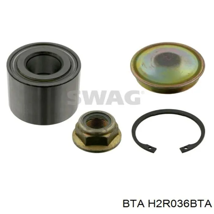 Підшипник маточини задньої BTA H2R036BTA ціна, від 15.58 USD