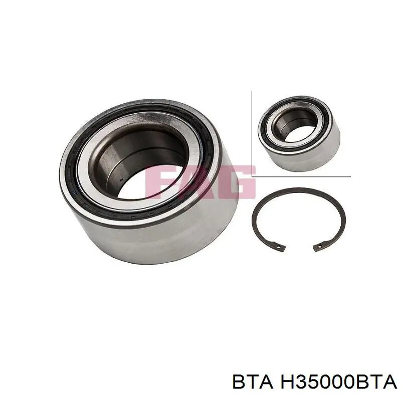 Підшипник цапфи передньої 3S498009 AND