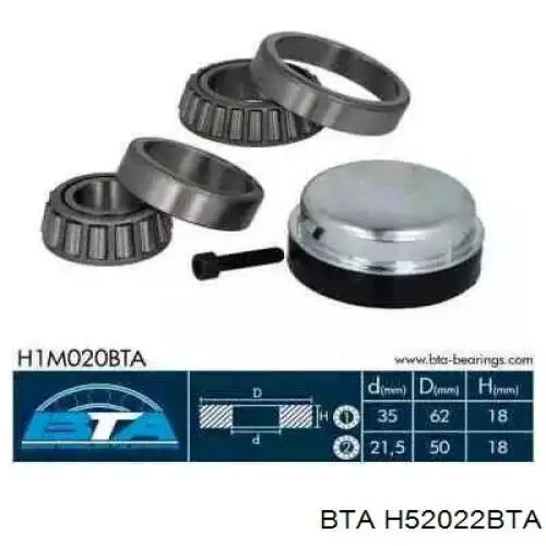 Маточина передня H52022BTA BTA