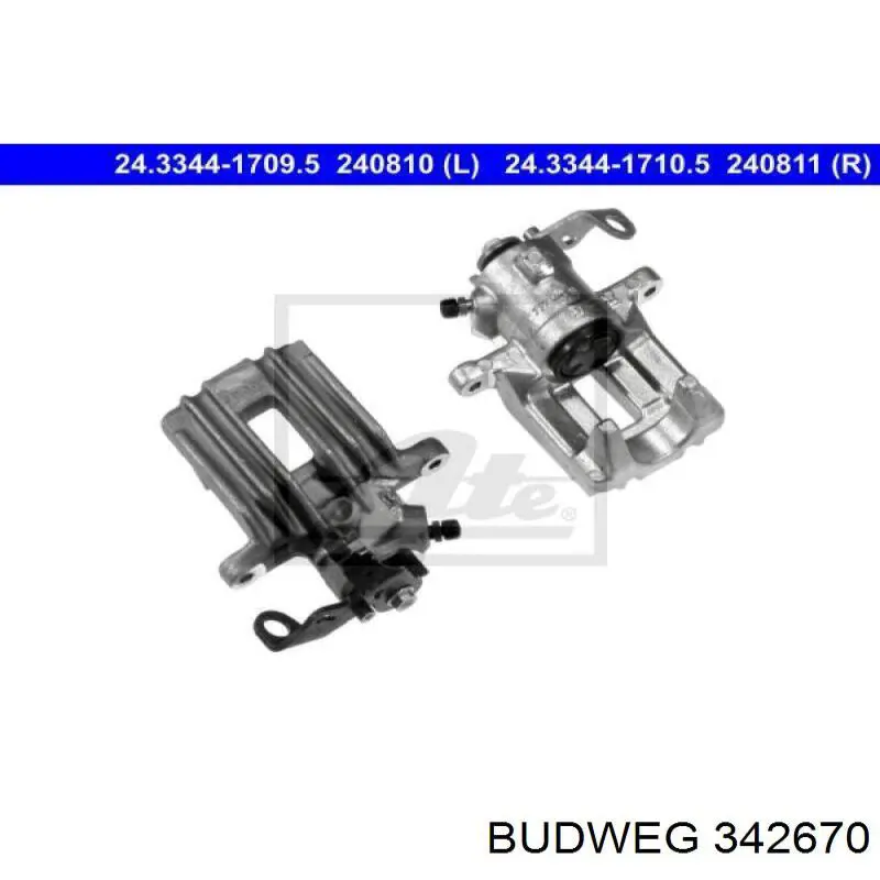 Супорт гальмівний передній лівий Budweg 342670 ціна, від 12.54 USD