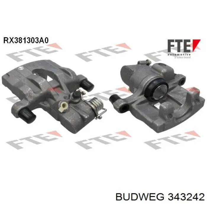 Супорт гальмівний задній лівий Budweg 343242 ціна, від 61.97 USD
