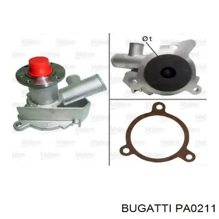 Помпа PA0211 Bugatti