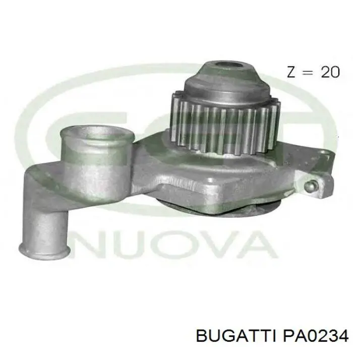 Купити PA0234 Bugatti Насос охолоджуючої рідини