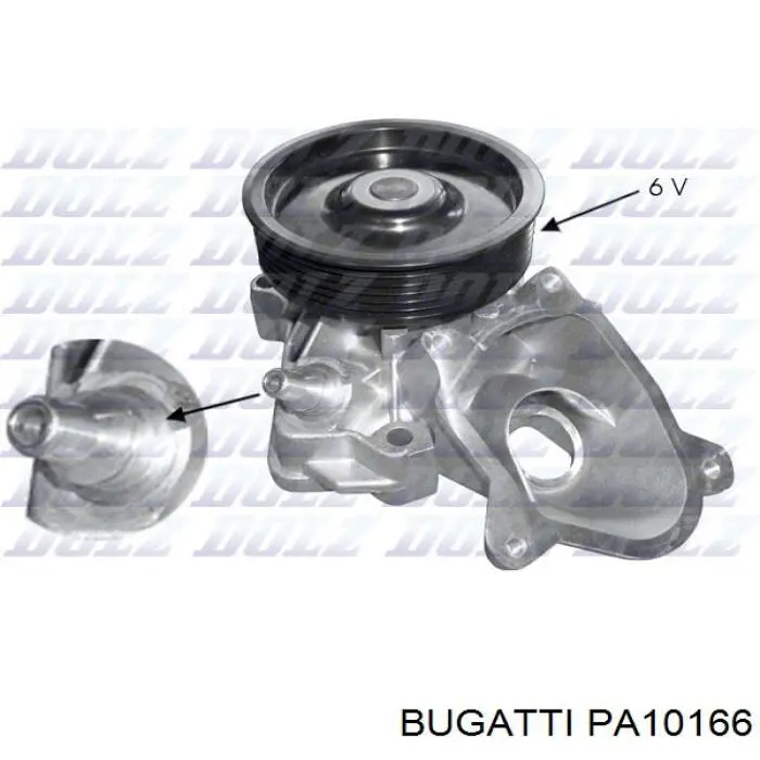 PA10166 Bugatti помпа водяна, (насос охолодження)