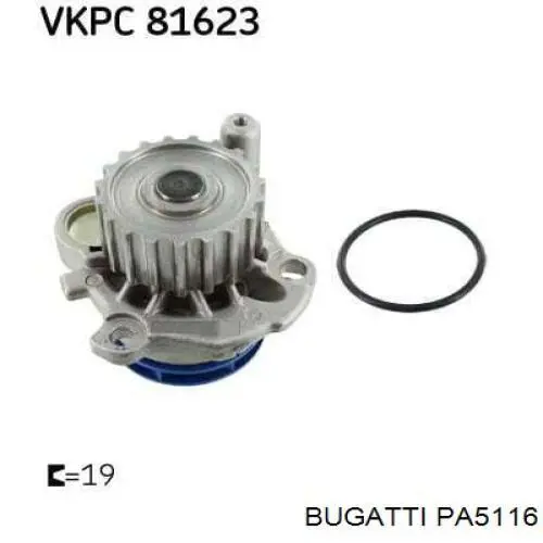 Помпа охолодження Bugatti PA5116 ціна, від 22.73 USD