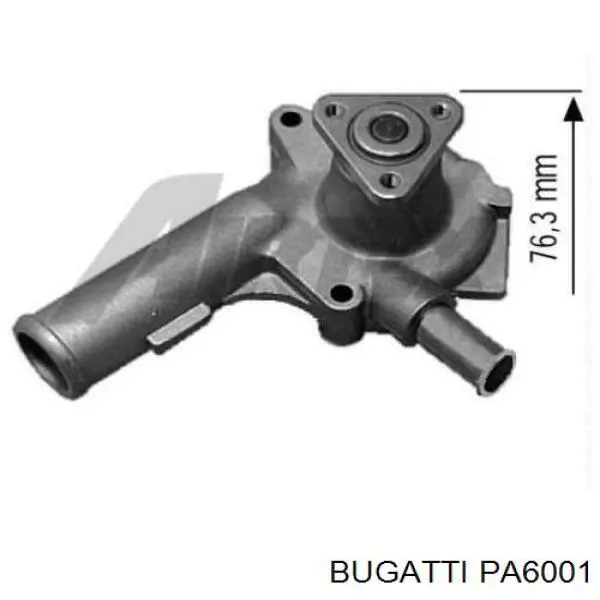 PA6001 Bugatti помпа водяна, (насос охолодження)