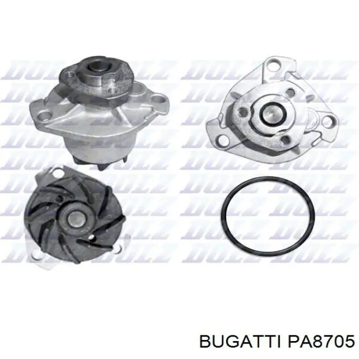 Купити PA8705 Bugatti Насос охолоджуючої рідини