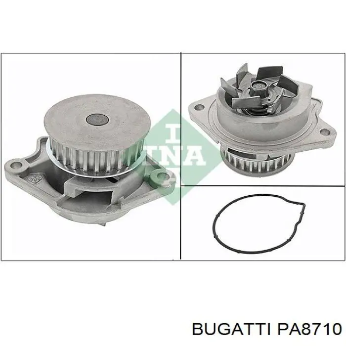 Купити PA8710 Bugatti Насос охолоджуючої рідини