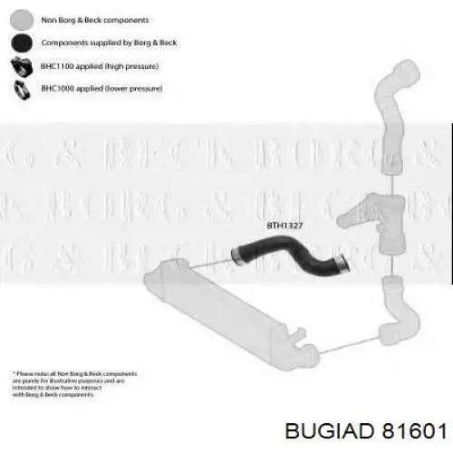 Купити 81601 Bugiad Шланг/патрубок интеркуллера