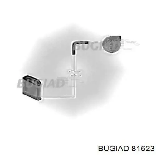 Патрубок повітряний, вихід з турбіни (наддув) 81623 Bugiad