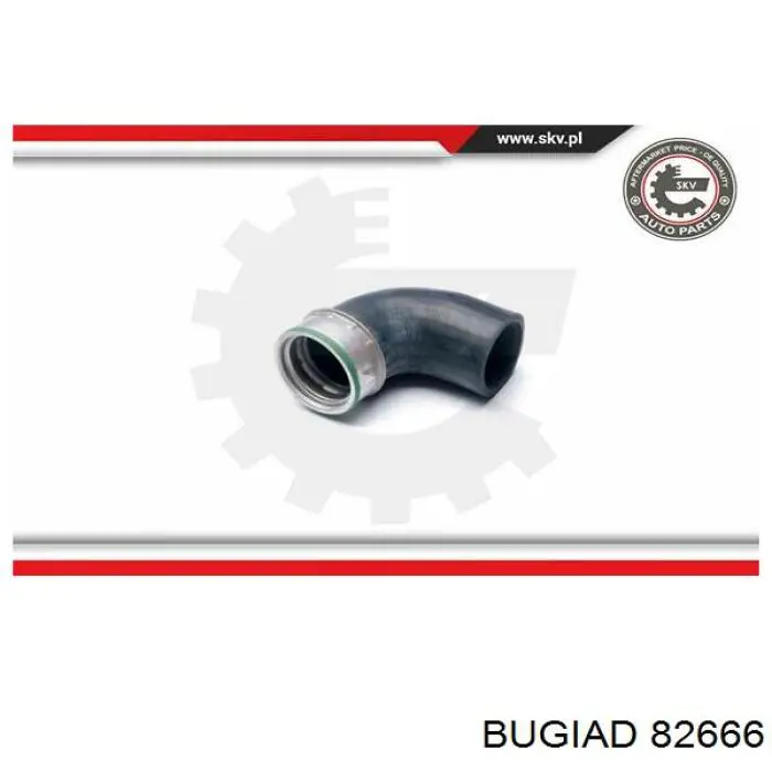 Шланг/патрубок интеркуллера Bugiad 82666 ціна, від 27.11 USD