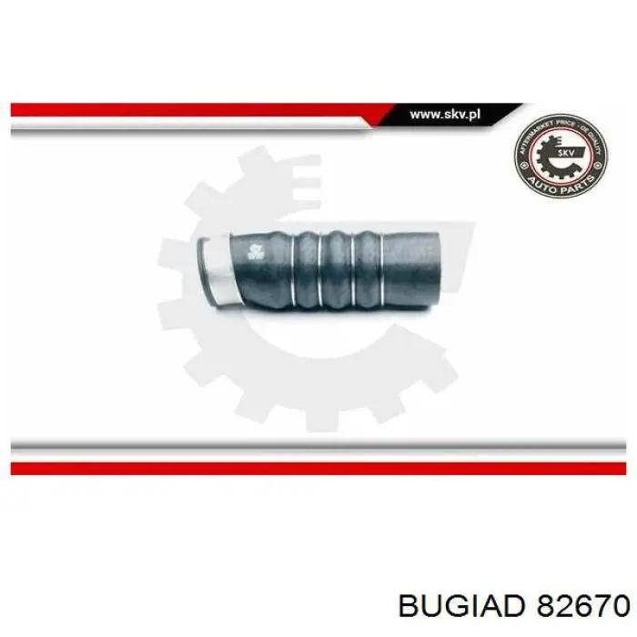 Шланг/патрубок интеркуллера Bugiad 82670 ціна, від 23.22 USD