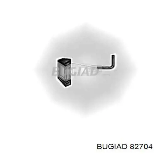 82704 Bugiad шланг/патрубок інтеркулера, верхній