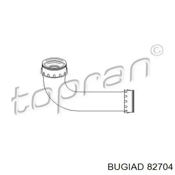 Купити 82704 Bugiad Шланг/патрубок интеркуллера