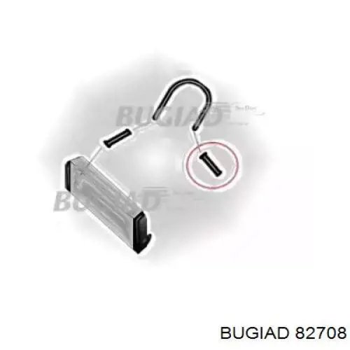 82708 Bugiad Патрубок повітряний, вихід з турбіни (наддув)