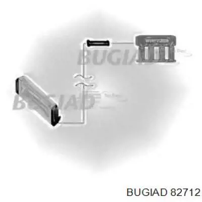 82712 Bugiad шланг/патрубок интеркуллера, верхній лівий