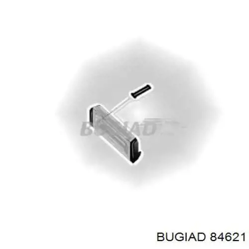 84621 Bugiad шланг/патрубок інтеркулера, правий