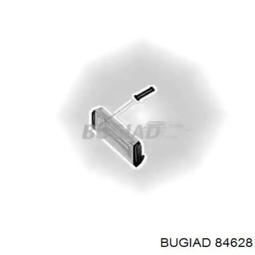 84628 Bugiad шланг/патрубок інтеркулера, правий