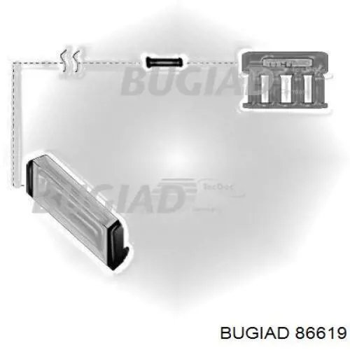 Патрубок повітряний, дросельної заслінки 86619 Bugiad