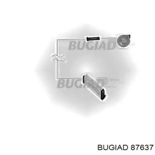 87637 Bugiad патрубок повітряний, вихід з турбіни (наддув)