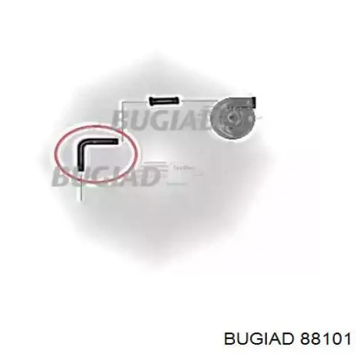 Шланг/патрубок интеркуллера Bugiad 88101 ціна, від 41.81 USD
