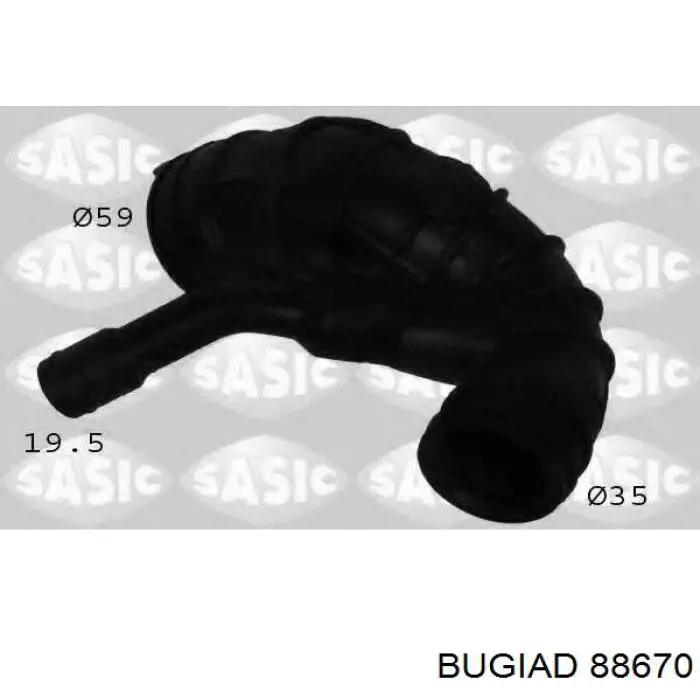 Купити 88670 Bugiad Патрубок повітряний, вихід з турбіни (наддув)