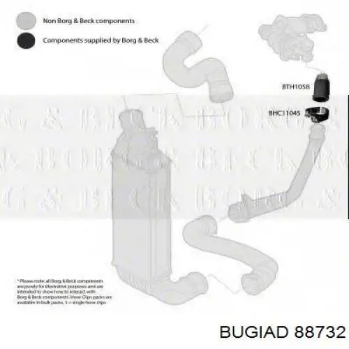 Купити 88732 Bugiad Шланг/патрубок интеркуллера