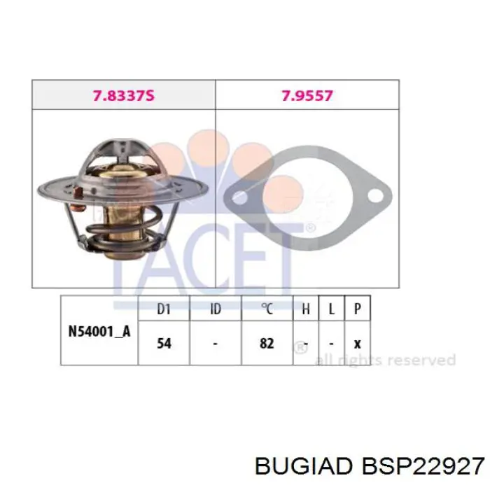 BSP22927 Bugiad Підвісний підшипник передньої півосі