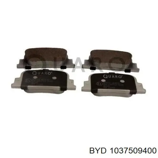 1037509400 BYD Колодки гальмівні задні, дискові