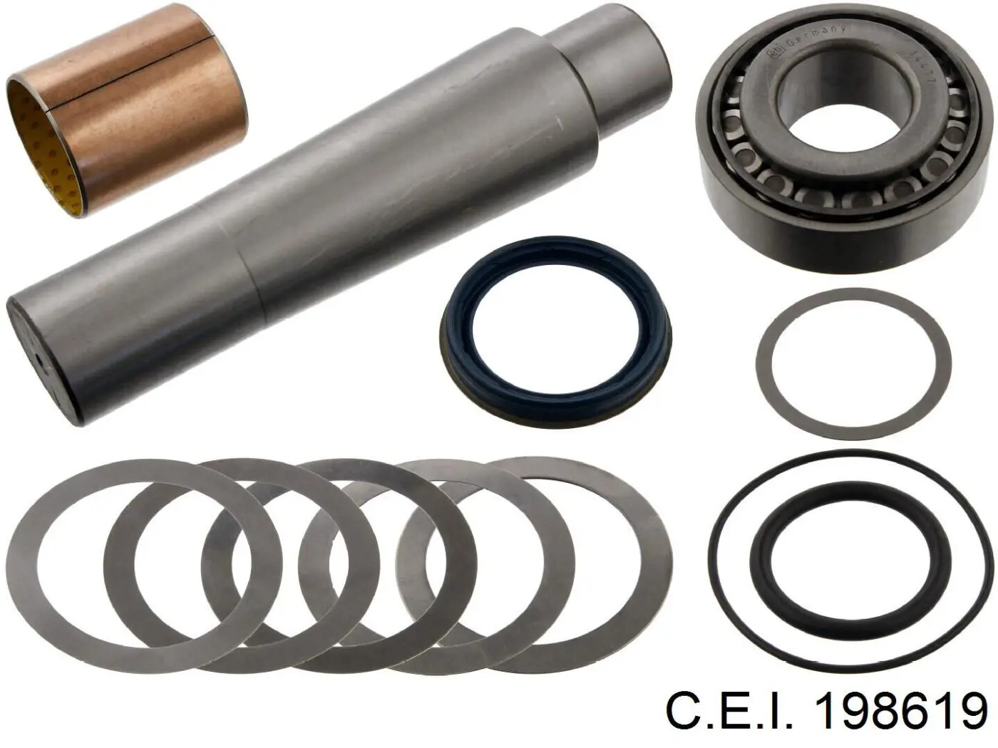 Ремкомплект шкворня поворотного кулака C.e.i. 198619 ціна, від 74.43 USD