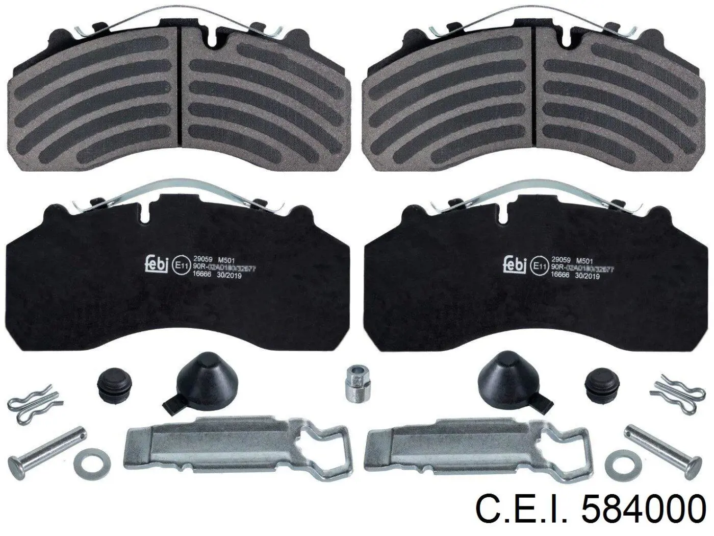 Гальмівні колодки C.e.i. 584000 ціна, від 88.14 USD