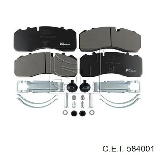 Гальмівні колодки C.e.i. 584001 ціна, від 77.21 USD