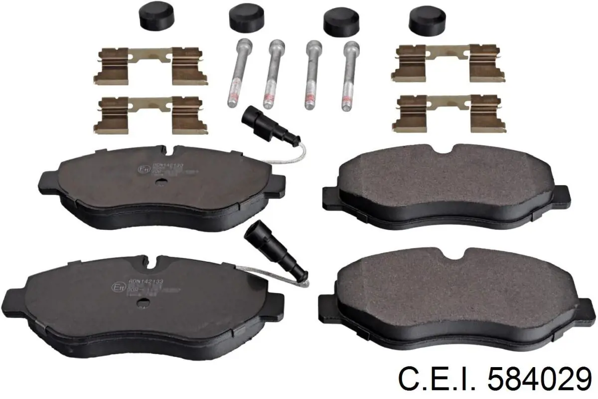 Гальмівні колодки C.e.i. 584029 ціна, від 29.95 USD