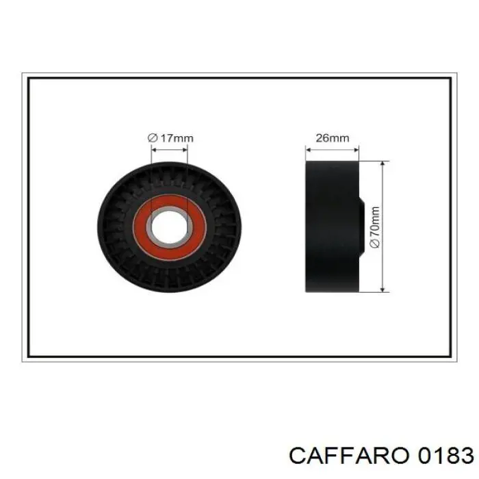 Натяжний ролик Caffaro 0183 ціна, від 400.40 UAH