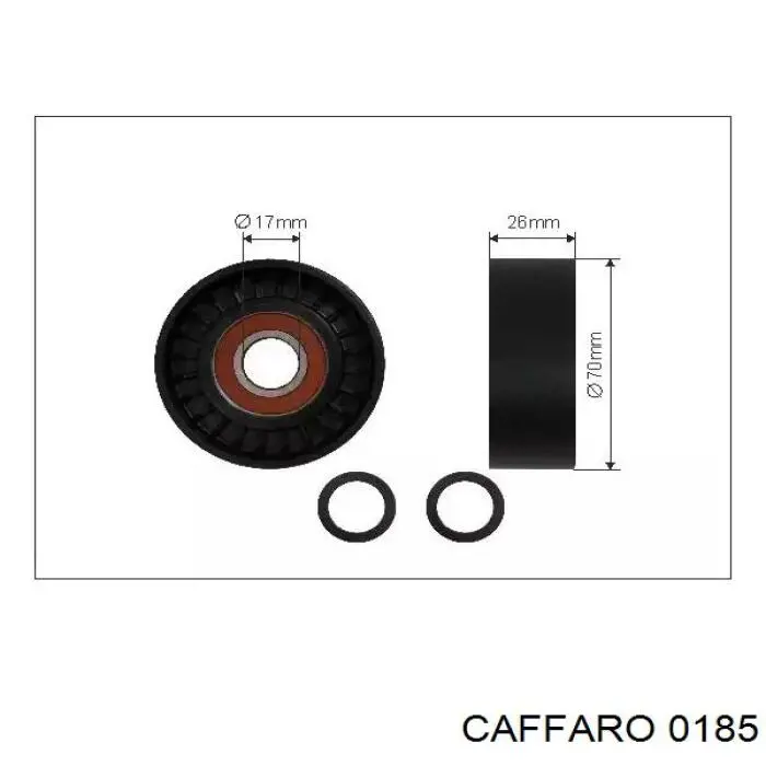 Купити 0185 Caffaro Натяжний ролик