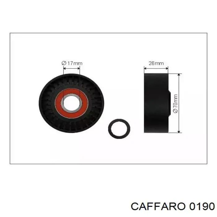 Купити 0190 Caffaro Натяжний ролик