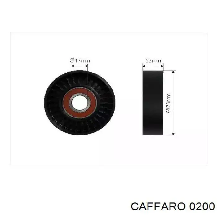 Купити 0200 Caffaro Натяжний ролик
