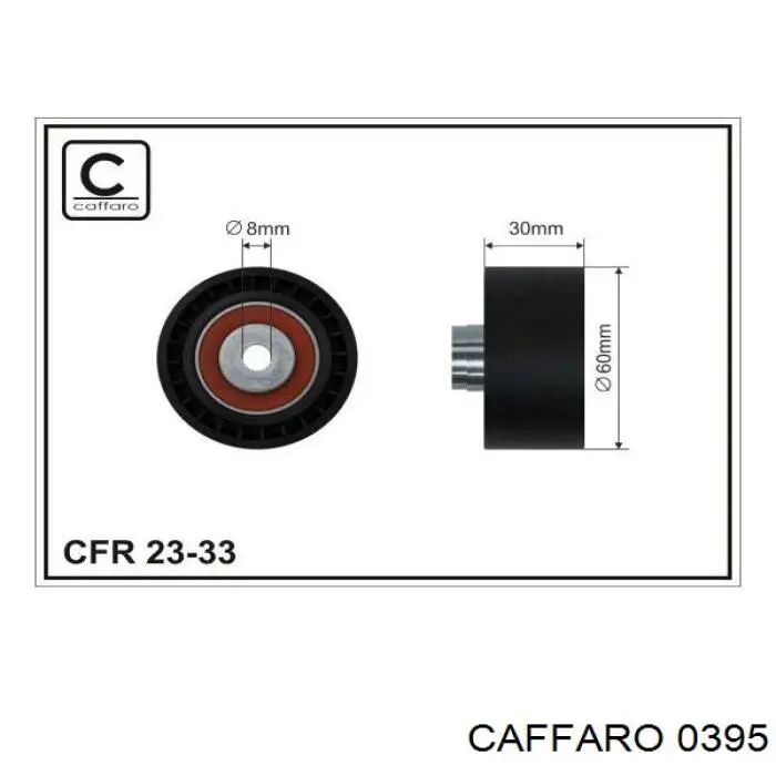 Натяжний ролик Caffaro 0395 ціна, від 9.69 USD