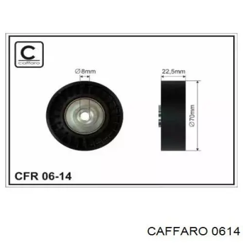 Ролик приводного ременя, паразитний Caffaro 0614 ціна, від 10.90 USD
