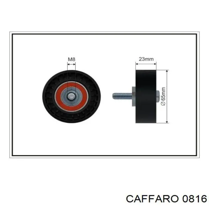 0816 Caffaro ролик приводного ременя, паразитний