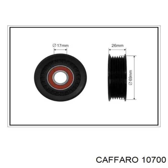 10700 Caffaro натягувач приводного ременя