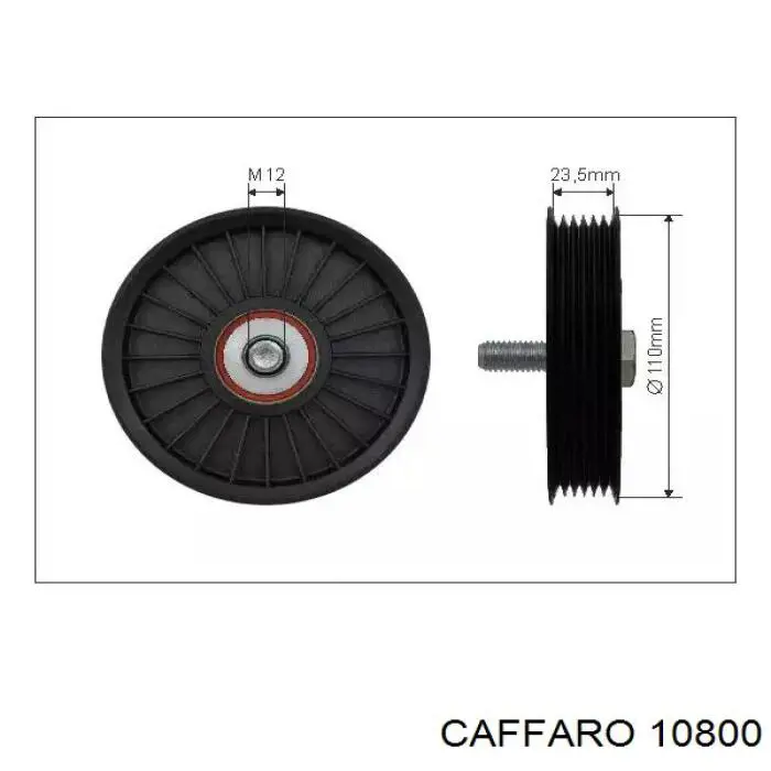 Натяжний ролик Caffaro 10800 ціна, від 8.05 USD