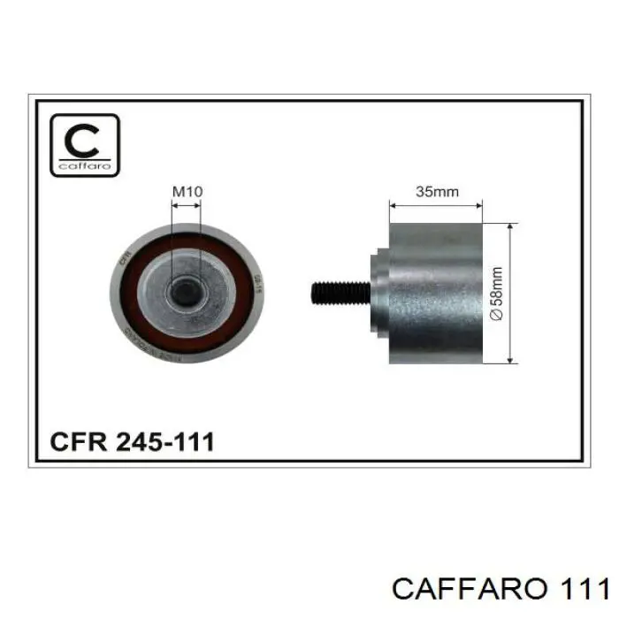 111 Caffaro ролик приводного ременя, паразитний