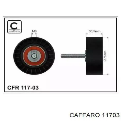 Ролик приводного ременя, паразитний Caffaro 11703 ціна, від 13.83 USD