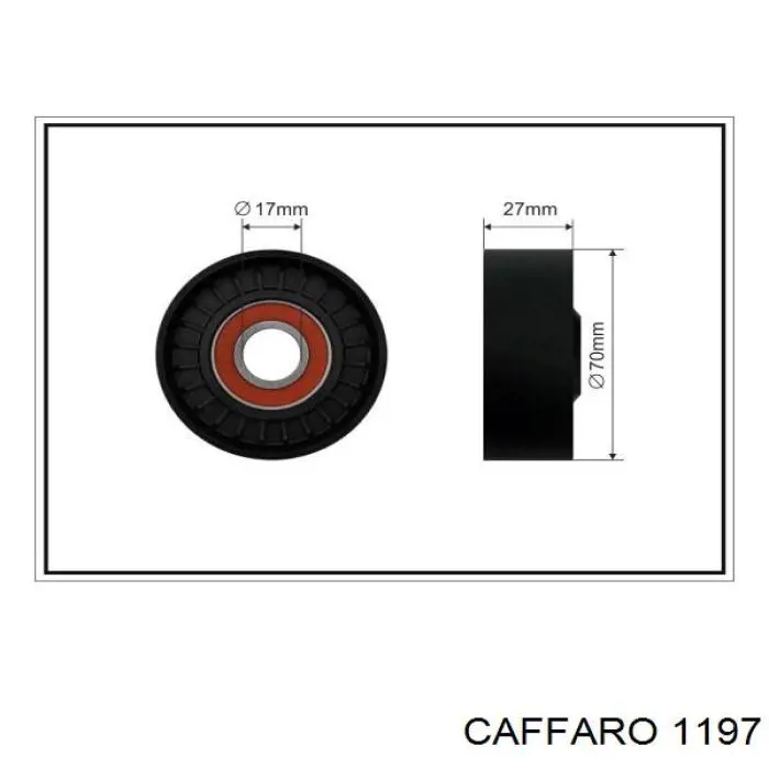 1197 Caffaro Ролик натягувача приводного ременя