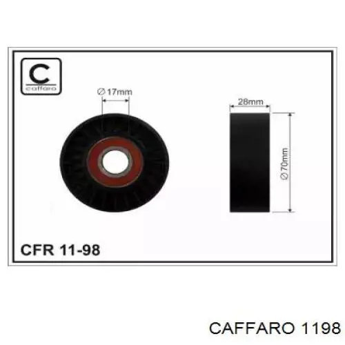 Ролик приводного ременя, паразитний Caffaro 1198 ціна, від 8.16 USD