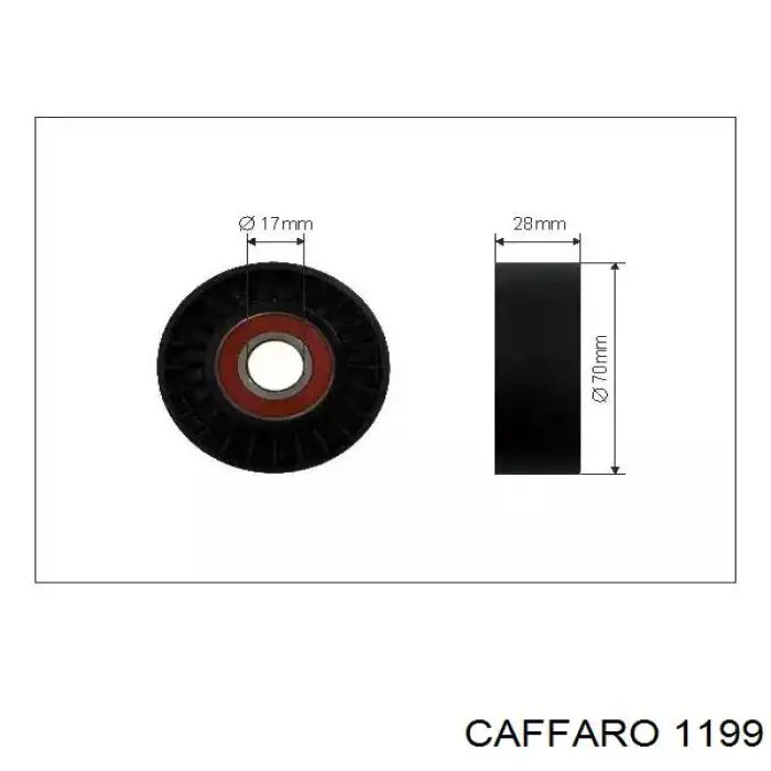 Купити 1199 Caffaro Натяжний ролик
