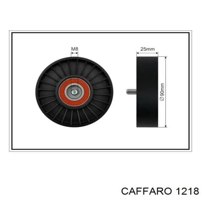 Ролик приводного ременя, паразитний Caffaro 1218 ціна, від 8.39 USD