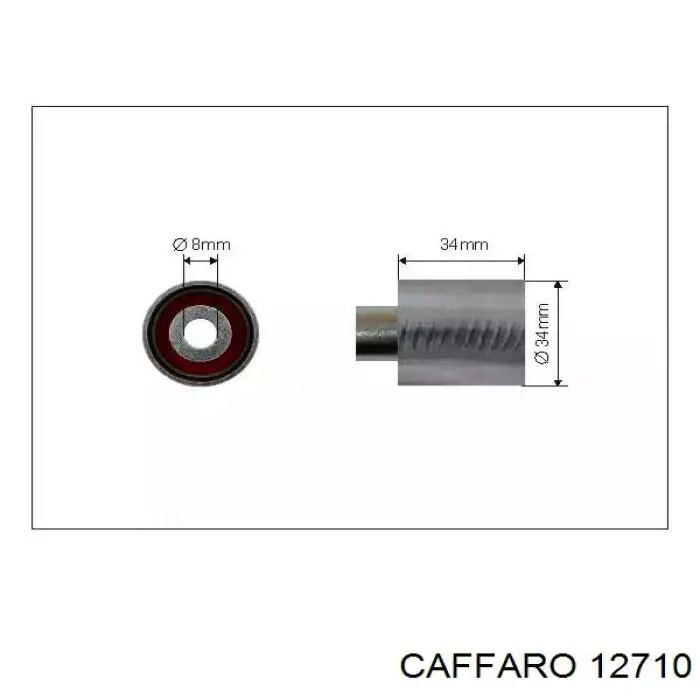 12710 Caffaro ролик ременя грм, паразитний